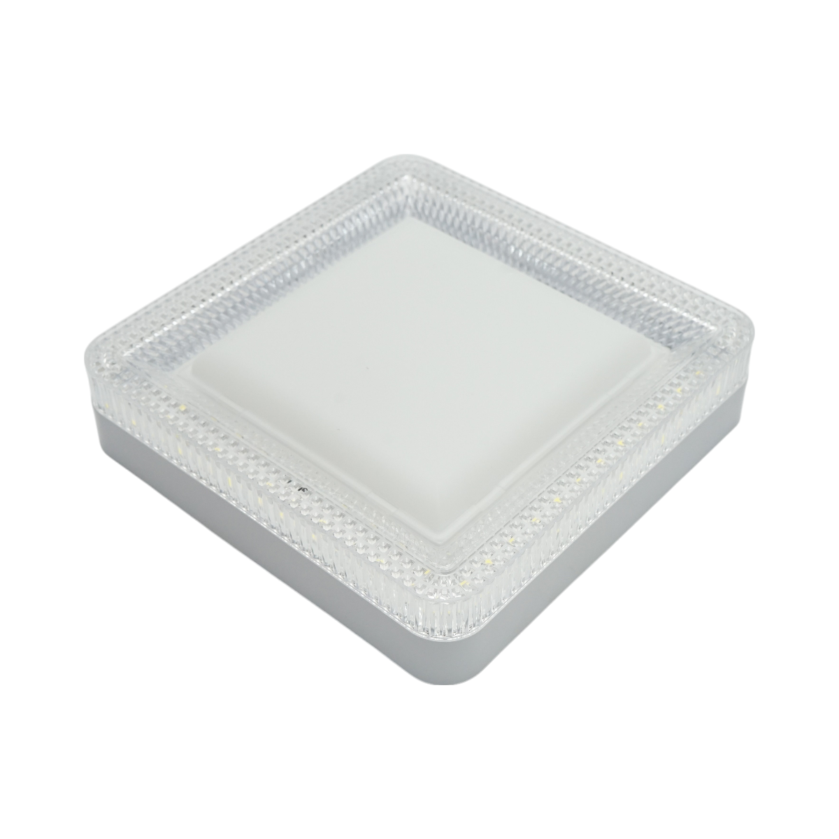 LED ceiling light 24W, 220V, cool light 6500K, square body 180x180x40mm IP20